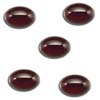 Originated from the mines in India Fine Luster VS clarity AAA quality Oval shape Nice Red color Garnet Cabochons